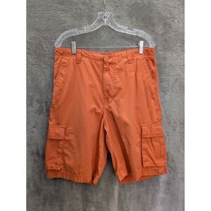 Cargo Shorts Men's 33 Orange‎ Casual Ripstop